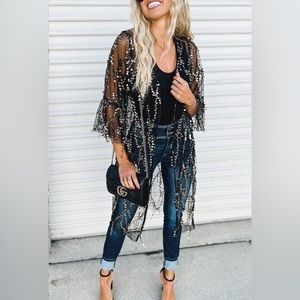 Kimono from my favorite online boutique. Size Large. Black